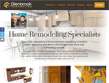 Tablet Screenshot of glenbrookremodeling.com